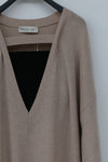 SWAYING/KNIT Deconstructed v-neck dress (with corset) SW212LS10 camel PS31